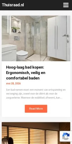 Anteprima del sito Thuisraad.nl, media di Paesi Bassi per articoli sponsorizzati
