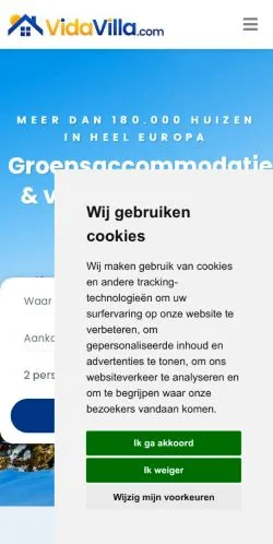 Aperçu du site Vidavilla, média de États-Unis pour articles sponsorisés
