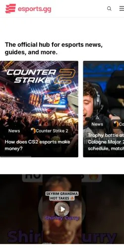Anteprima del sito Esports, media di Stati Uniti per articoli sponsorizzati