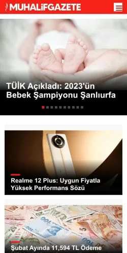 Podgląd witryny Muhalif Gazete, medium z kraju Turcja do artykułów sponsorowanych