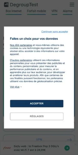 Preview of the DegroupTest website, a media outlet in France for sponsored articles