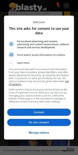 Aperçu du site Blasty, média de Pologne pour articles sponsorisés