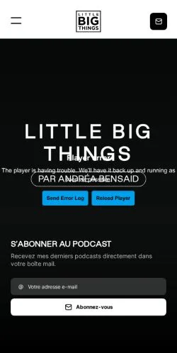 Anteprima del sito Little Big Things, media di Francia per articoli sponsorizzati