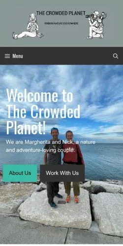 Sponsorlu makaleler için Amerika Birleşik Devletleri medyası The Crowded Planet sitesinin önizlemesi