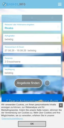 Anteprima del sito Rhodos, media di Germania per articoli sponsorizzati
