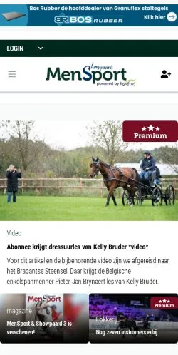 Preview of the hoefnet website, a media outlet in Netherlands for sponsored articles