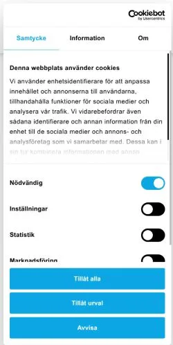 Podgląd witryny Lysekilsposten, medium z kraju Szwecja do artykułów sponsorowanych