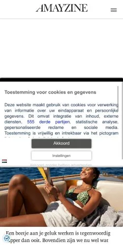 Anteprima del sito amayzine, media di Paesi Bassi per articoli sponsorizzati