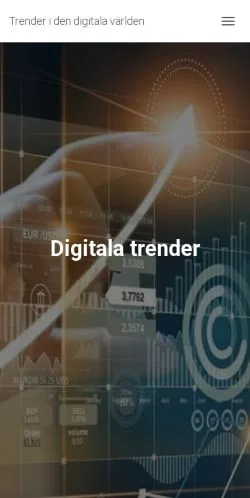 Vista previa del sitio Digitala Trender, medio de Suecia para artículos patrocinados
