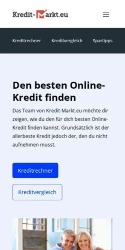 Anteprima del sito Kredit Markt, media di Germania per articoli sponsorizzati