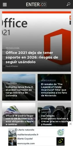 Forhåndsvisning af ENTER.CO, medie fra Spanien til sponsorerede artikler