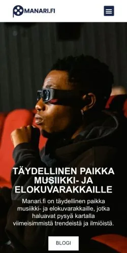 Sponsorlu makaleler için Finlandiya medyası Manari sitesinin önizlemesi