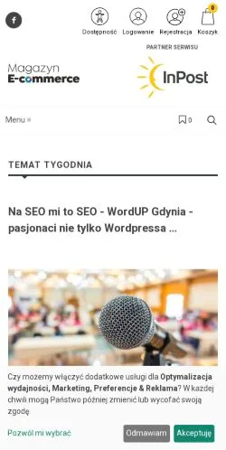 Podgląd witryny Magazyn E-Commerce Polska, medium z kraju Polska do artykułów sponsorowanych