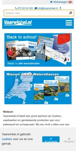 Anteprima del sito Doorverwijzing naar Vaarwinkel.nl, media di Paesi Bassi per articoli sponsorizzati