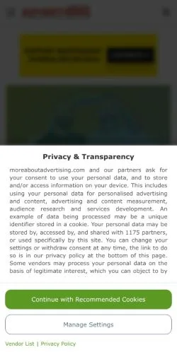 Anteprima del sito More About Advertising, media di Stati Uniti per articoli sponsorizzati
