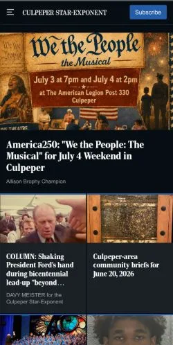 Preview of the Star Exponent website, a media outlet in United States for sponsored articles