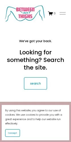 Sponsorlu makaleler için Amerika Birleşik Devletleri medyası Between Our Thighs sitesinin önizlemesi