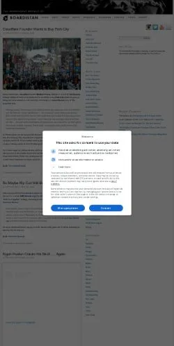 Anteprima del sito Boardistan, media di Stati Uniti per articoli sponsorizzati