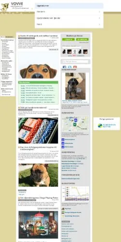 Podgląd witryny Vovve, medium z kraju Szwecja do artykułów sponsorowanych