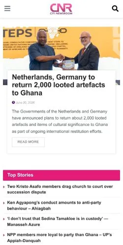 Anteprima del sito Citinewsroom, media di Stati Uniti per articoli sponsorizzati