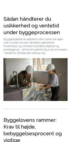 Voorbeeld van de site ekspertbolig.dk, medium uit Denemarken voor gesponsorde artikelen