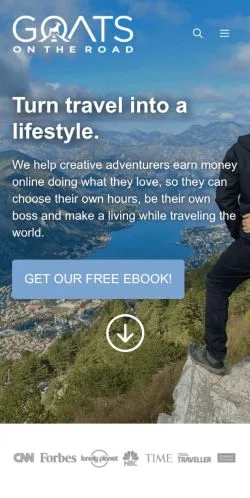 Anteprima del sito Goats On The Road, media di Stati Uniti per articoli sponsorizzati