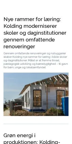 Anteprima del sito koldingbladet.dk, media di Danimarca per articoli sponsorizzati