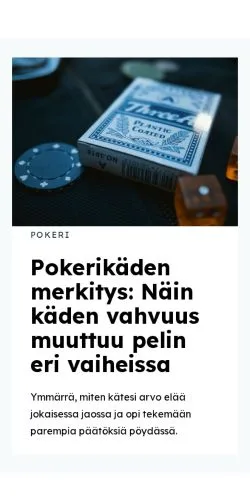 Anteprima del sito paljaspeli.fi, media di Finlandia per articoli sponsorizzati
