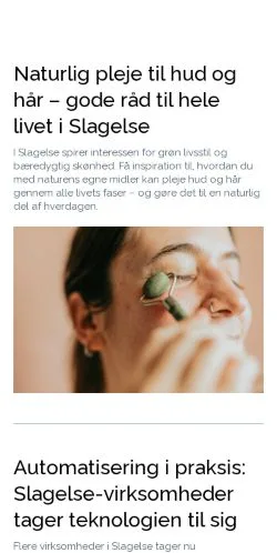 Vista previa del sitio slagelsebladet.dk, medio de Dinamarca para artículos patrocinados