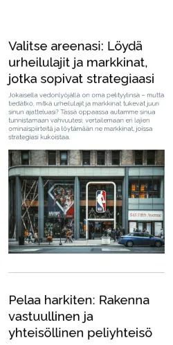 Anteprima del sito vetotaisto.fi, media di Finlandia per articoli sponsorizzati