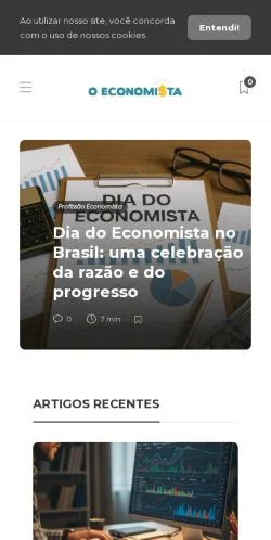 Podgląd witryny O Economista, medium z kraju Brazylia do artykułów sponsorowanych