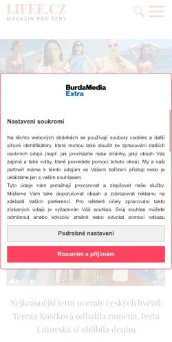 Podgląd witryny Lifee, medium z kraju Czechy do artykułów sponsorowanych