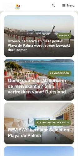 Anteprima del sito Alles Over Mallorca, media di Paesi Bassi per articoli sponsorizzati