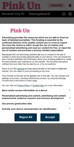 Aperçu du site The Pink Un, média de États-Unis pour articles sponsorisés