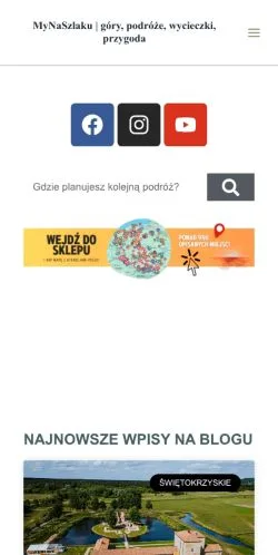 Anteprima del sito MyNaSzlaku, media di Polonia per articoli sponsorizzati