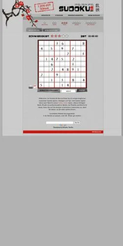 スポンサード記事向けのドイツメディア、Sudokusのサイトプレビュー