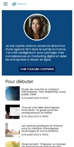 Anteprima del sito Les Digitaux, media di Francia per articoli sponsorizzati