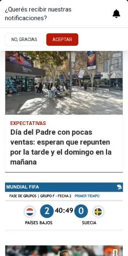 Anteprima del sito 0264Noticias, media di Argentina per articoli sponsorizzati