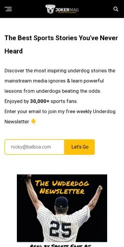Preview of the Joker Mag website, a media outlet in United States for sponsored articles