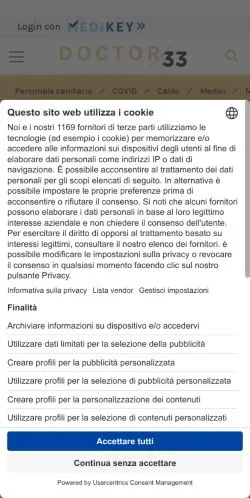 Anteprima del sito Doctor33, media di Italia per articoli sponsorizzati