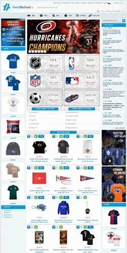 Podgląd witryny FanObchod, medium z kraju Czechy do artykułów sponsorowanych