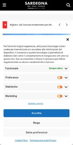 Anteprima del sito Sardegna Ieri Oggi Domani, media di Italia per articoli sponsorizzati