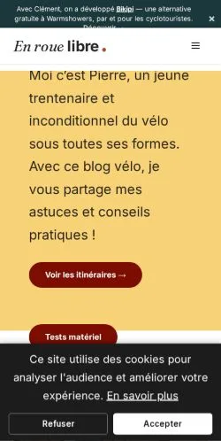 Anteprima del sito Enrouelibre, media di Francia per articoli sponsorizzati
