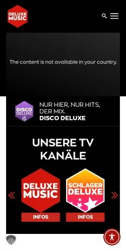 Anteprima del sito DELUXE MUSIC, media di Germania per articoli sponsorizzati