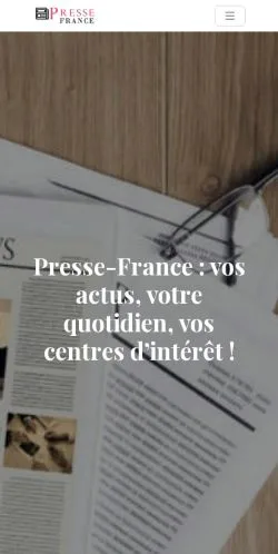 Podgląd witryny La Presse En France, medium z kraju Francja do artykułów sponsorowanych