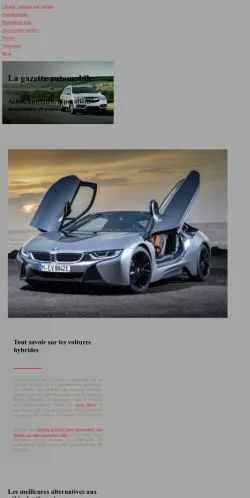 스폰서 기사용 프랑스 매체 La Gazette Automobile 사이트 미리보기