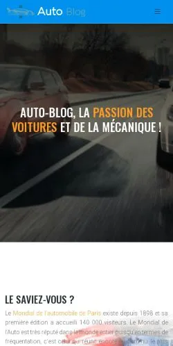 Podgląd witryny Blog Auto, medium z kraju Francja do artykułów sponsorowanych