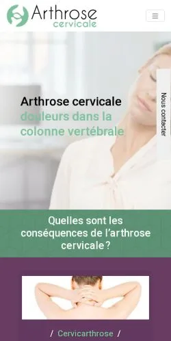 Anteprima del sito Arthrose Cervicale, media di Francia per articoli sponsorizzati