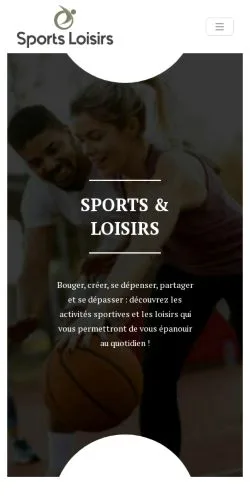 Anteprima del sito Sportsloisirs, media di Francia per articoli sponsorizzati
