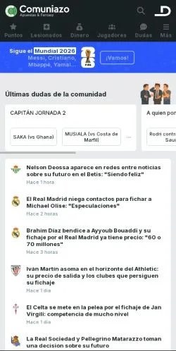 Vista previa del sitio Comuniazo, medio de España para artículos patrocinados